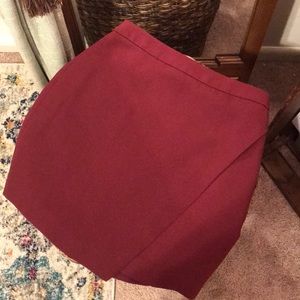 Burgundy skirt